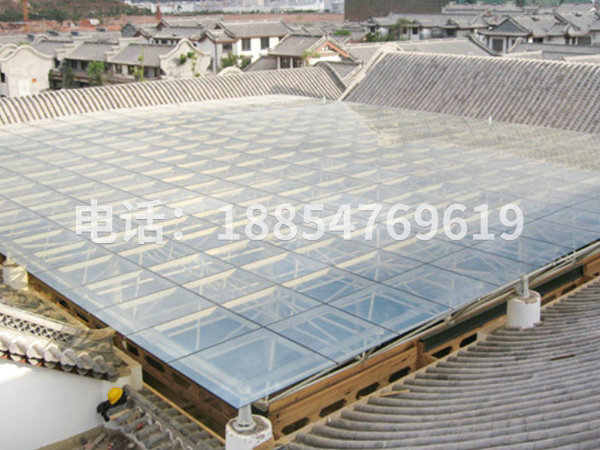 丽江采光顶网架