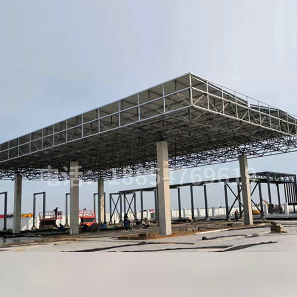 沧州黄骅港发油棚网架