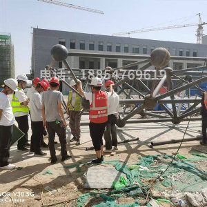 临泰高级中学9#大门及看台网架项目特点分析