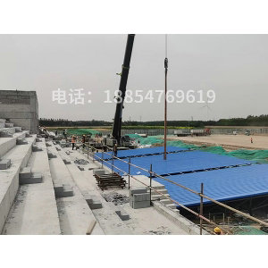 临泰高级中学9#大门及看台网架项目特点分析